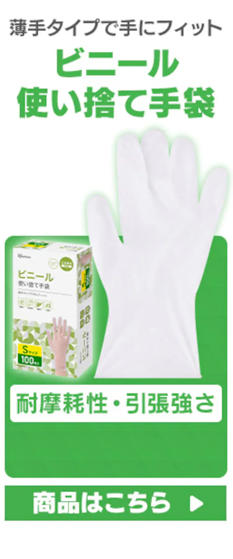【100枚】使い捨て手袋 ポリエチレン Lサイズ RCPE-100L 2