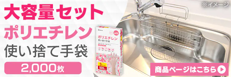 【100枚】使い捨て手袋 ポリエチレン Lサイズ RCPE-100L 6