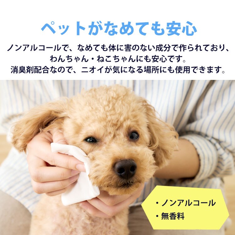 【2160枚】クリーンペットケア トイレに流せるウェットティッシュ 72枚入&times;30個 NPWT-1P 3