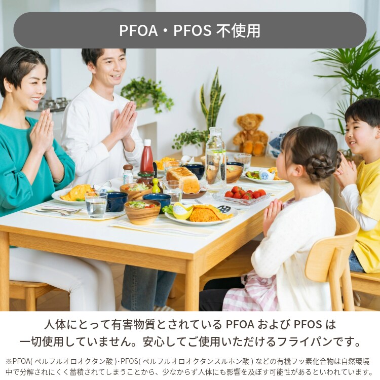 フライパン 26cm ガス火専用 ダイヤモンドコートパン VDG-F26 ブラックメタリック6