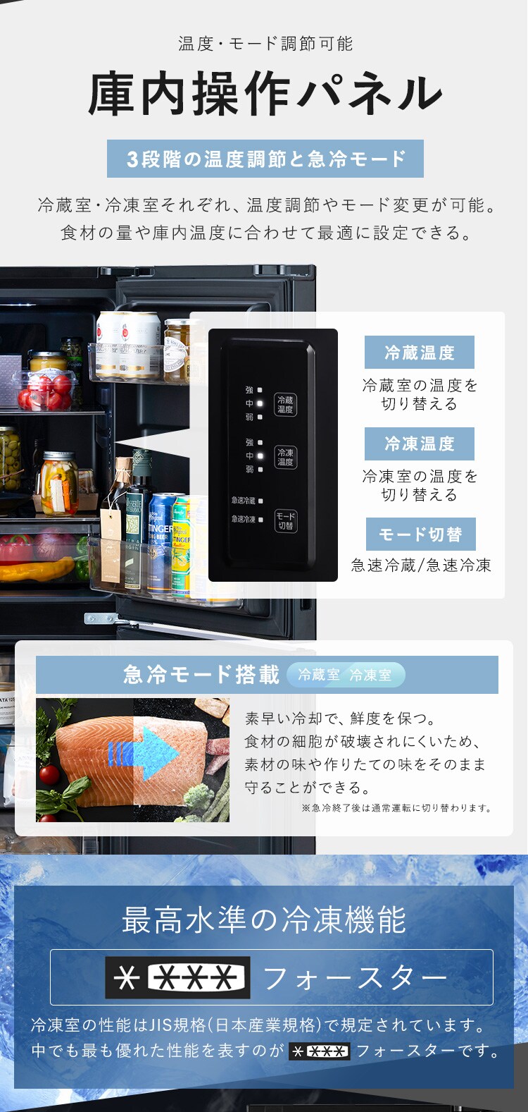 冷蔵庫 153L 大冷凍容量60L 自動霜取り 一人暮らし 2ドア 家庭用 幅50cm IRSN-BLK15A オールブラック+床保護マット【代引き不可】6