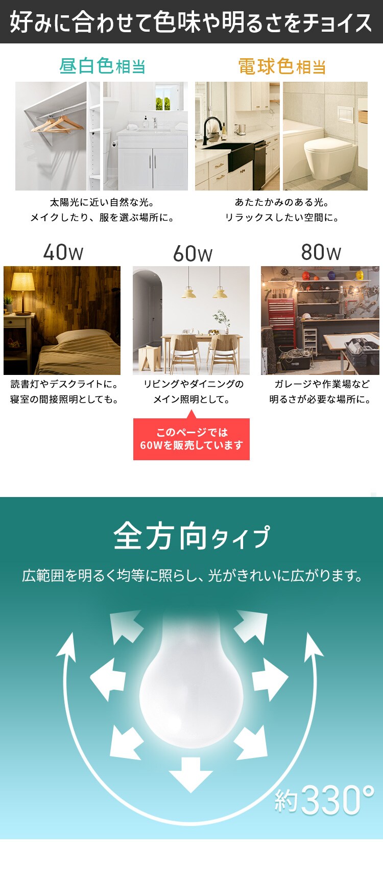 LEDシリカ電球 E26 60W相当 電球色 LDA4L-G／W-6LW2
