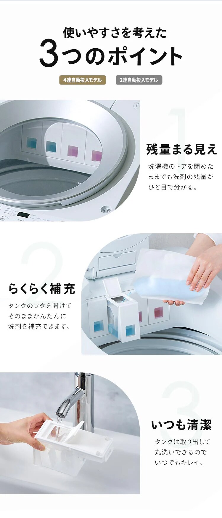洗濯機 8kg OSH ガチ落ち極渦洗浄 省エネ 節水 ラクとれLOW設計 二人暮らし ファミリー向け ITW-80A 全3種4