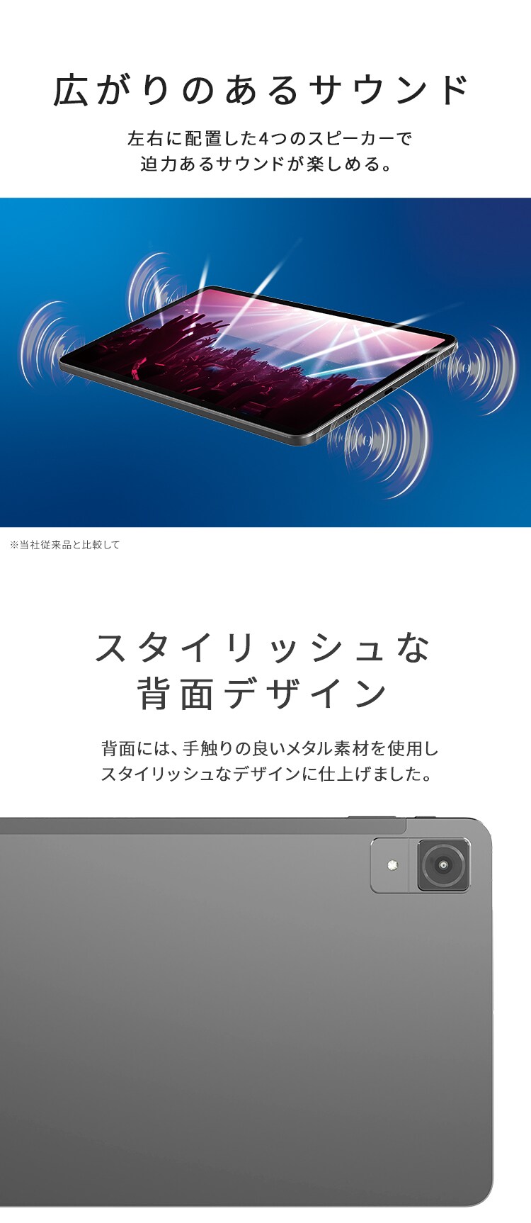 タブレット 11インチ 128GB メインメモリ4GB 8コア LUCA TM12F8W74-KV1H グレー2