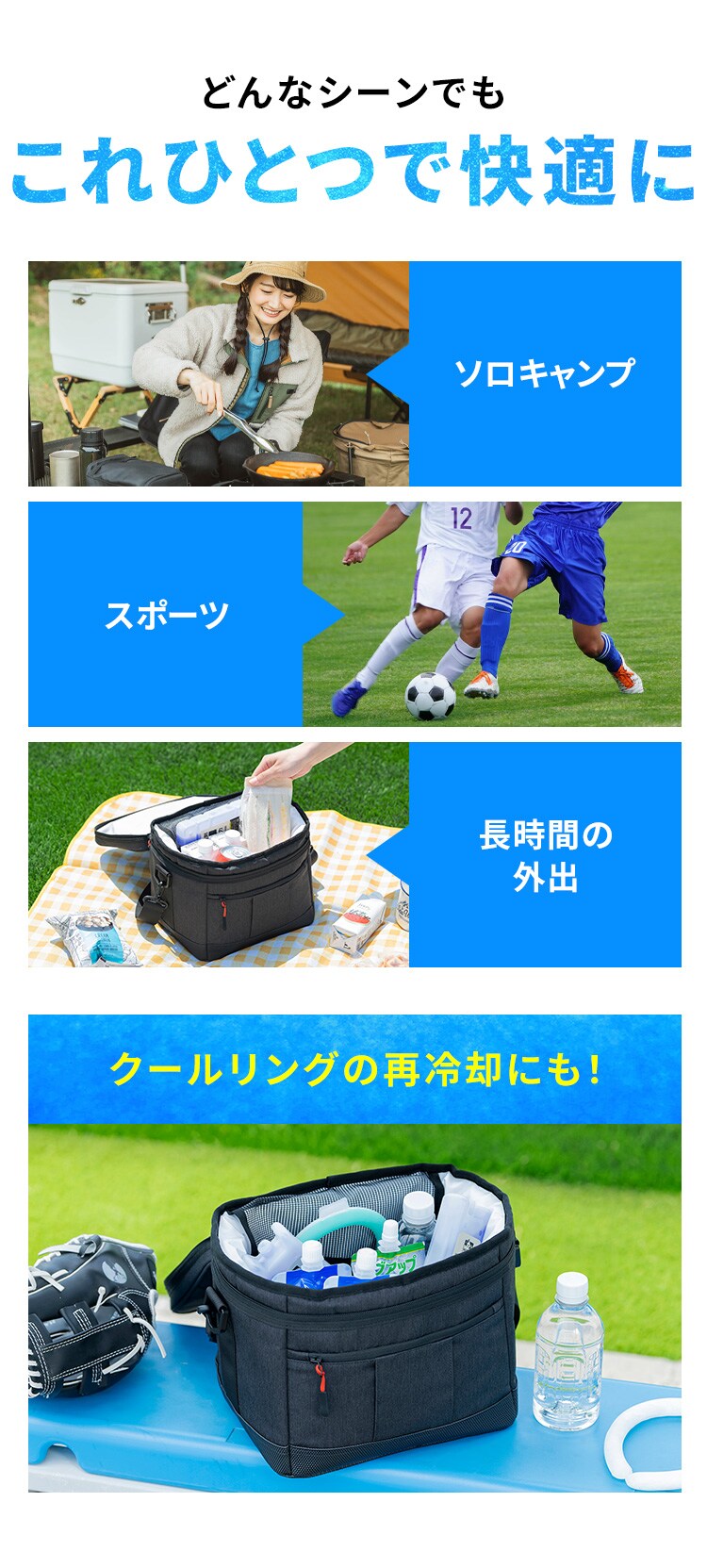 HUGEL エアロゲルソフトクーラーボックス 6L AGSC-6C チャコールグレー5
