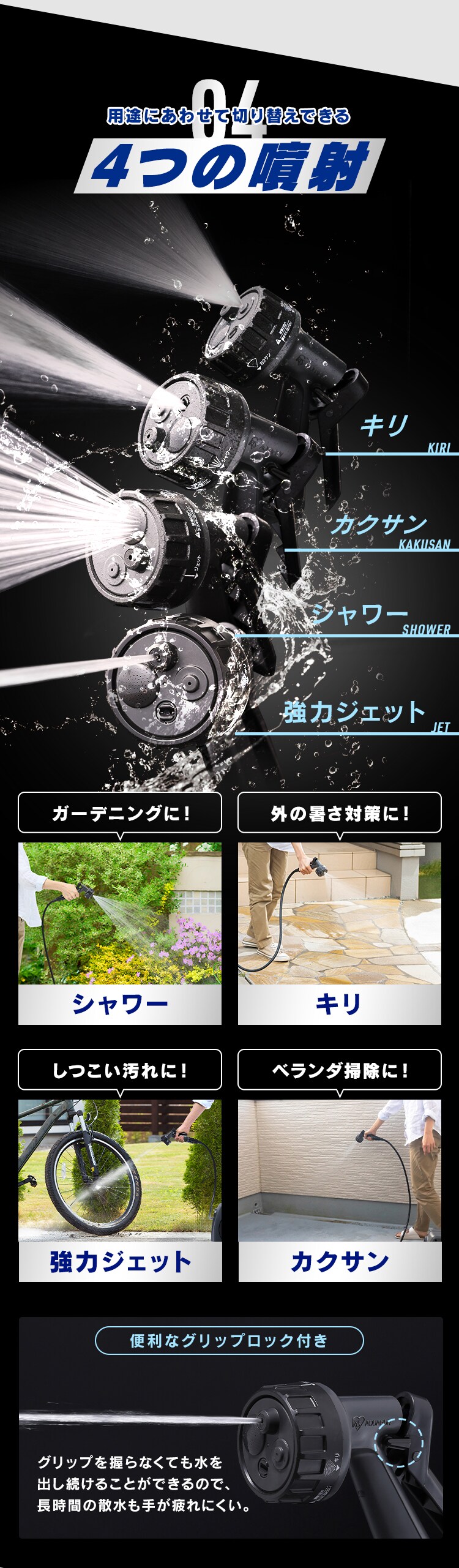 フルカバーホースリールJET 10M FHJ-10 ダークグレー/ブラック【2年保証付き】6