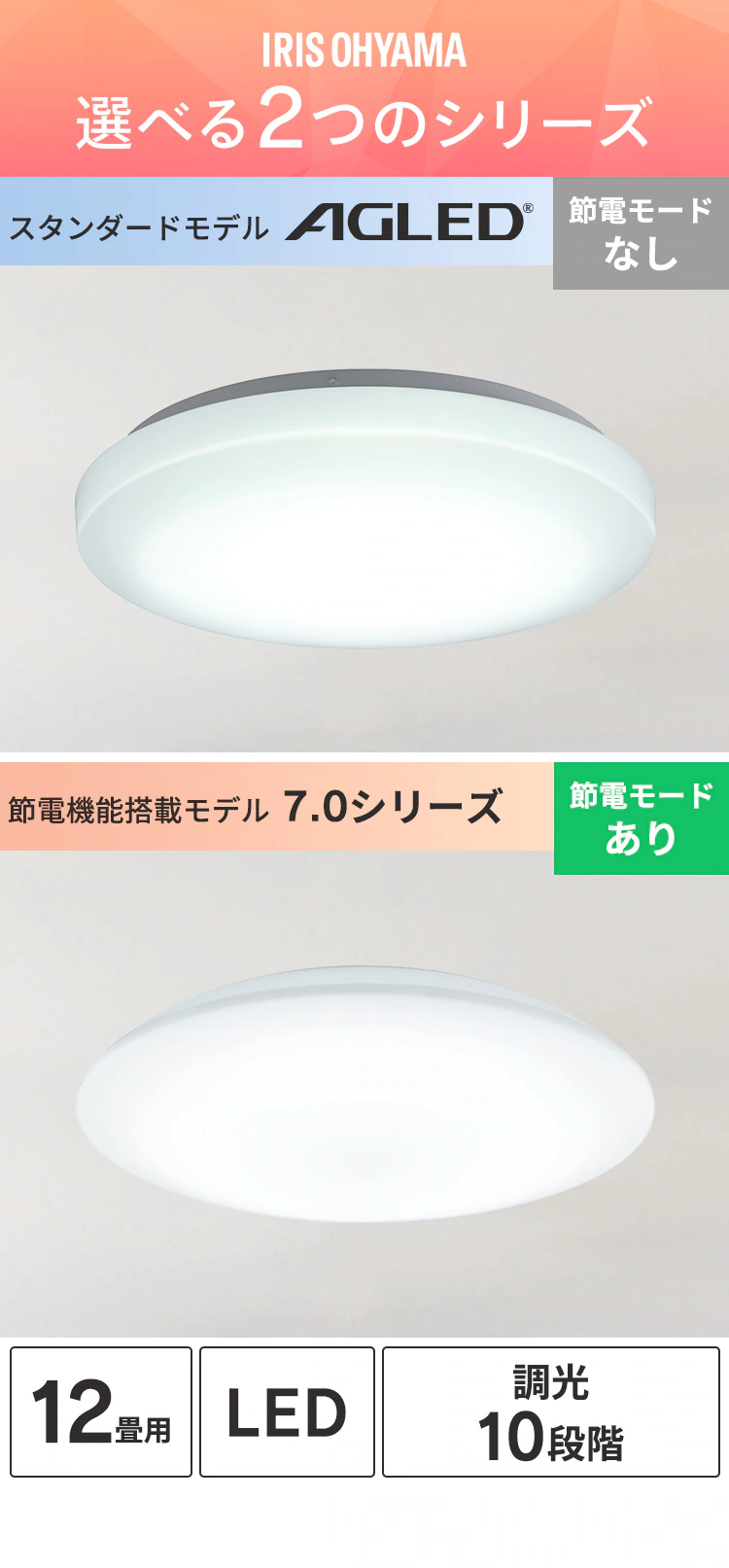 LED シーリングライト 12畳 調光 工具・工事不要 リモコン付き 1年保証 ACL-12DGR0