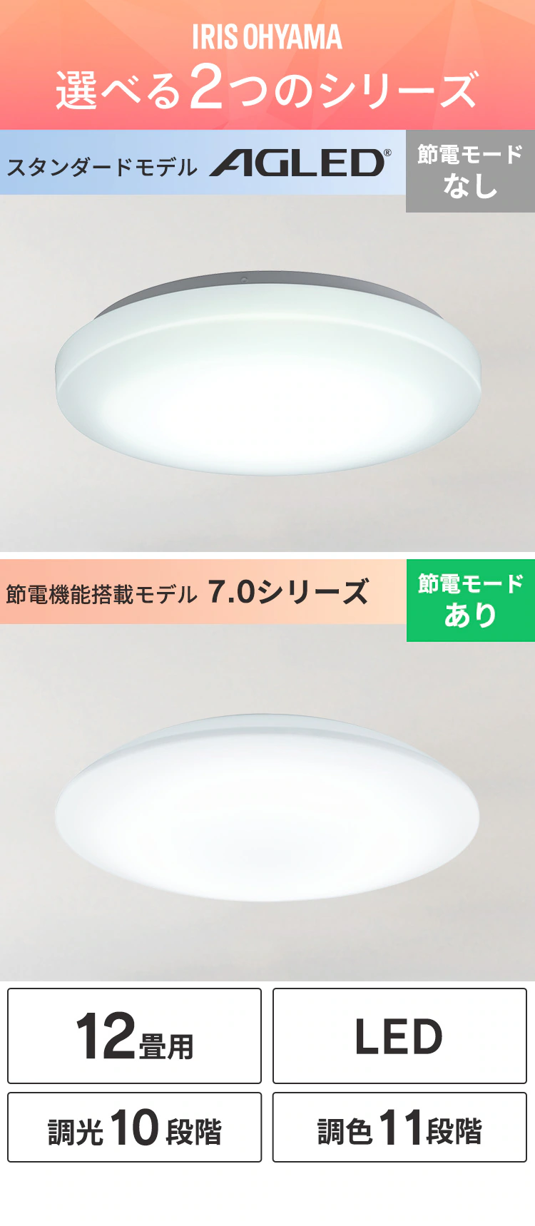 LED シーリングライト 12畳 調光 調色 工具・工事不要 リモコン付き 1年保証 ACL-12DLGR0