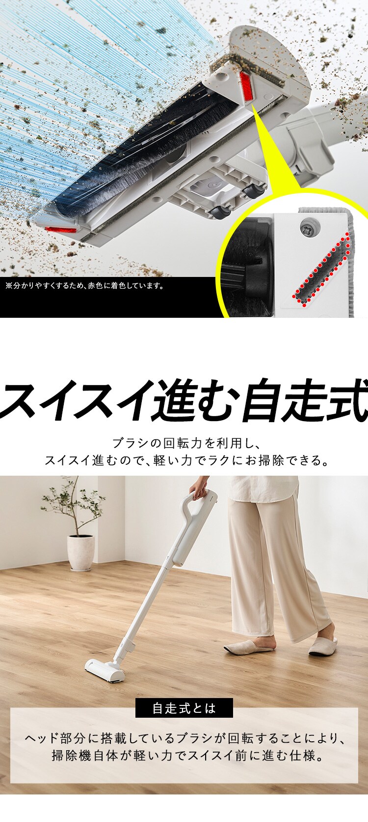 充電式紙パックスティッククリーナー SBD-G5P-W ホワイト5
