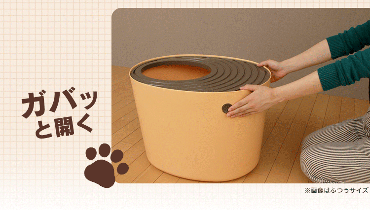 上から猫トイレ プチ PUNT-430 ライトベージュ4