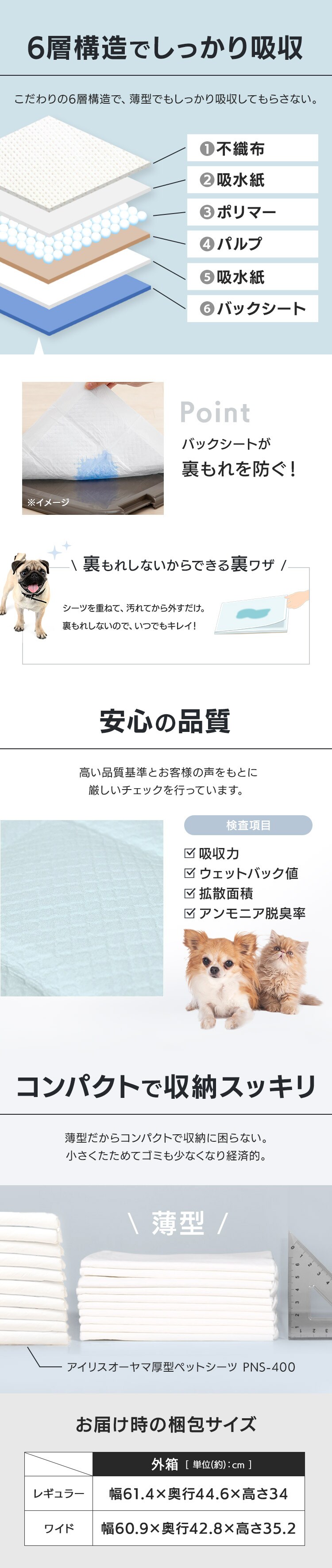 【600枚】大容量薄型ペットシーツ DES-600W1
