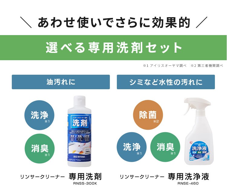 リンサークリーナー RNS-500A ホワイト 専用洗剤付き9
