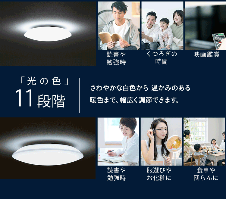 LEDシーリングライト 音声操作搭載 調光調色 8畳 CEA8DL-7.0V 6