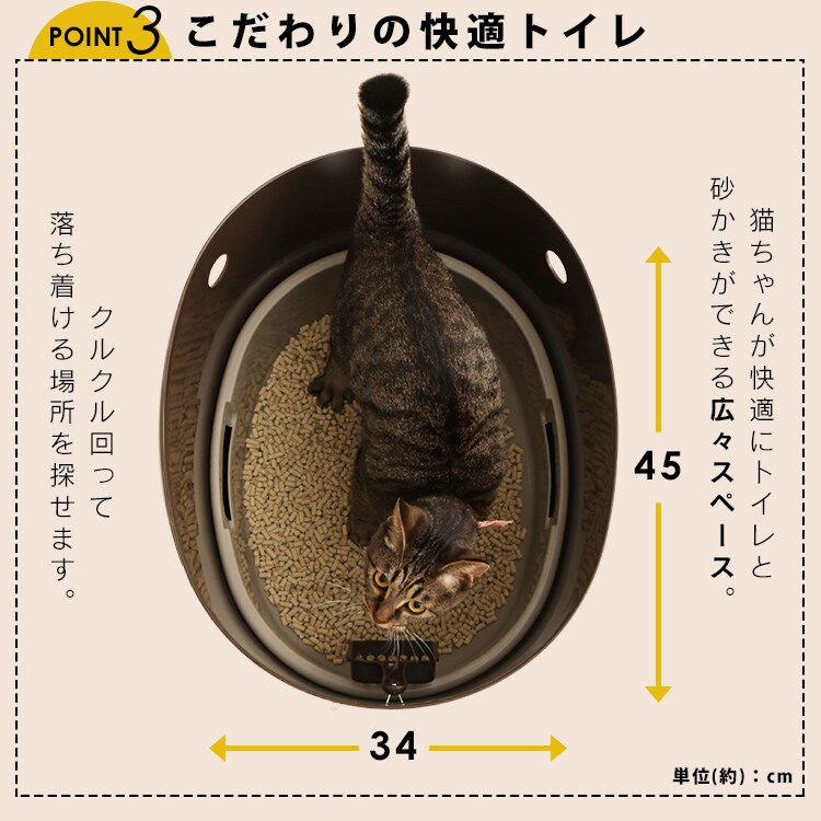 上から猫トイレ システムタイプ PUNT-530S20