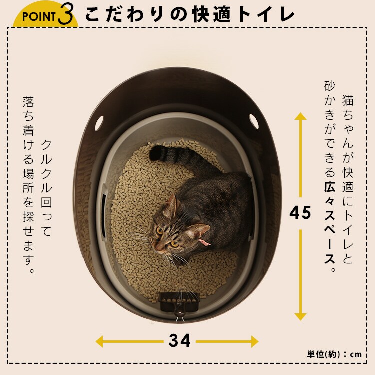 上から猫トイレ システムタイプ PUNT-530S21