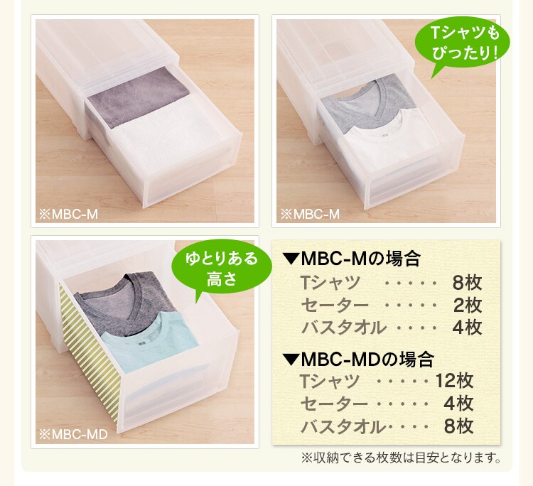 【単品】収納ケース ナチュラル クローゼット MBC-M18