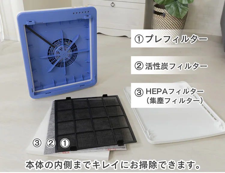 空気清浄機 14畳 風量3段階 切タイマー お手入れ簡単 PMAC-100 ホワイト22