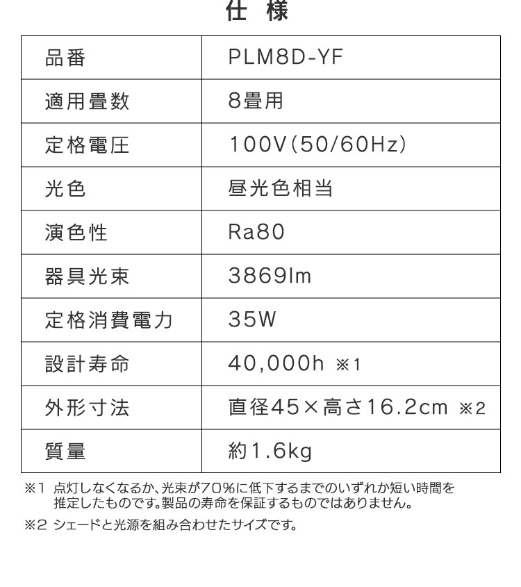 【訳あり】ペンダントライト 洋風 8畳 調光 深型 PLM8D-YF 11