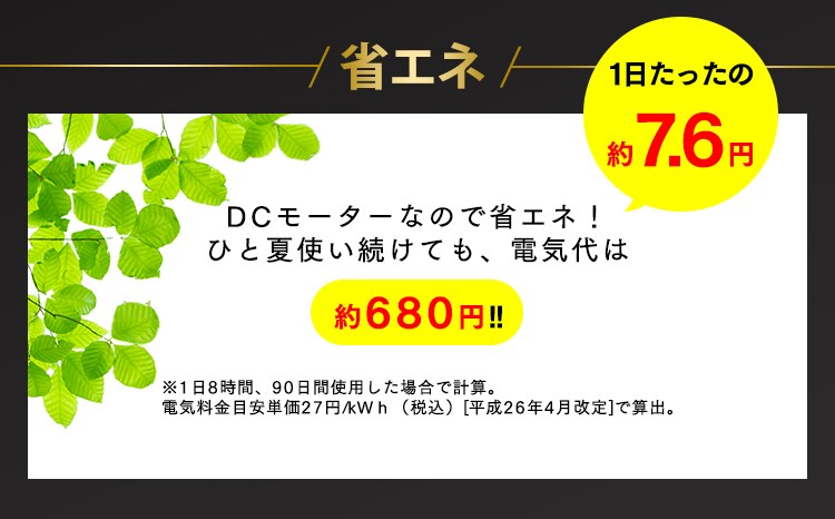 サーキュレーターアイ 30畳 DCモーター 上下左右首振り コンパクト SDC18TK 6