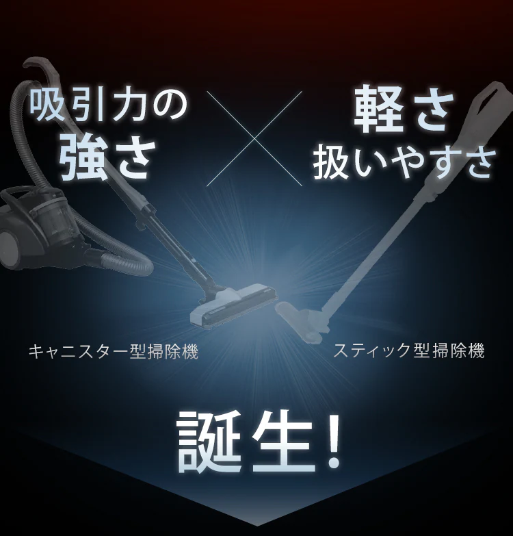 掃除機 コード式 紙パック 自走式 キャニスティック シャンパンゴールド1