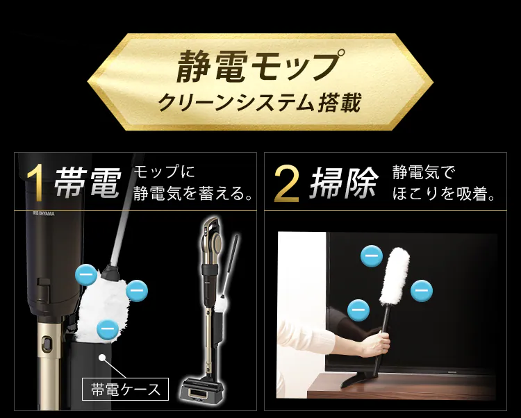 掃除機 コード式 紙パック 自走式 キャニスティック シャンパンゴールド15