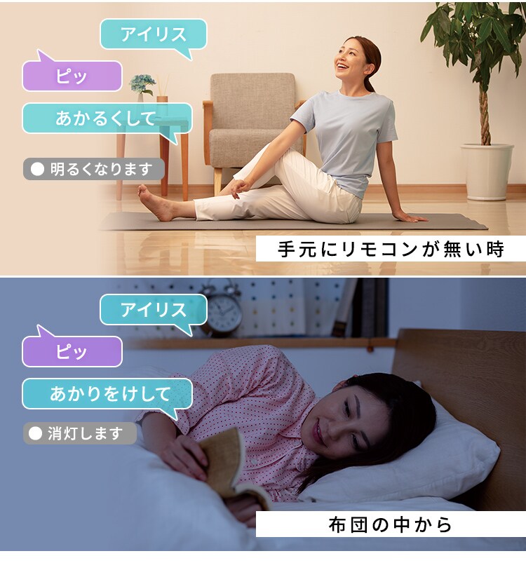LED シーリングライト 12畳 調光 音声操作 工具・工事不要 リモコン付き 5年保証 CL12D-5.11V4