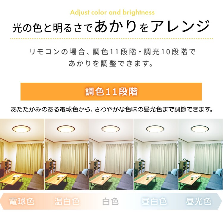 【2個セット】 LED シーリングライト 14畳 調光 調色 音声操作 工具・工事不要 リモコン付き 5年保証 CL14DL-5.11WFV-M23