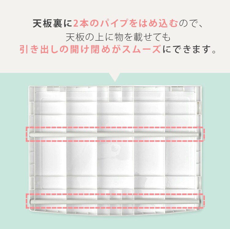 【2個セット】ノックダウンチェスト ホワイト KDMG-5658