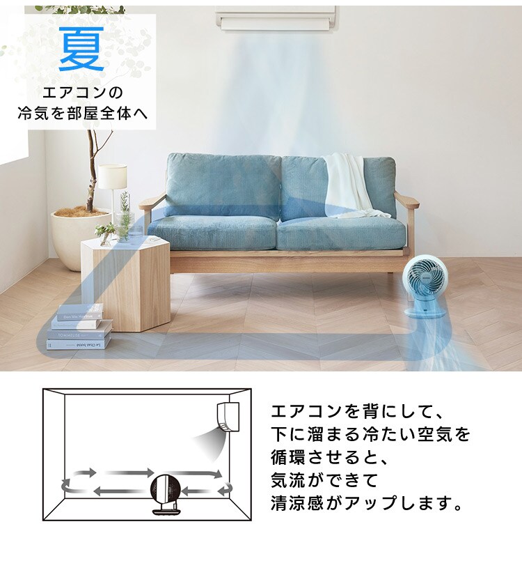 サーキュレーターアイ 18畳 上下左右首振り PCF-SC15TP 全3色20