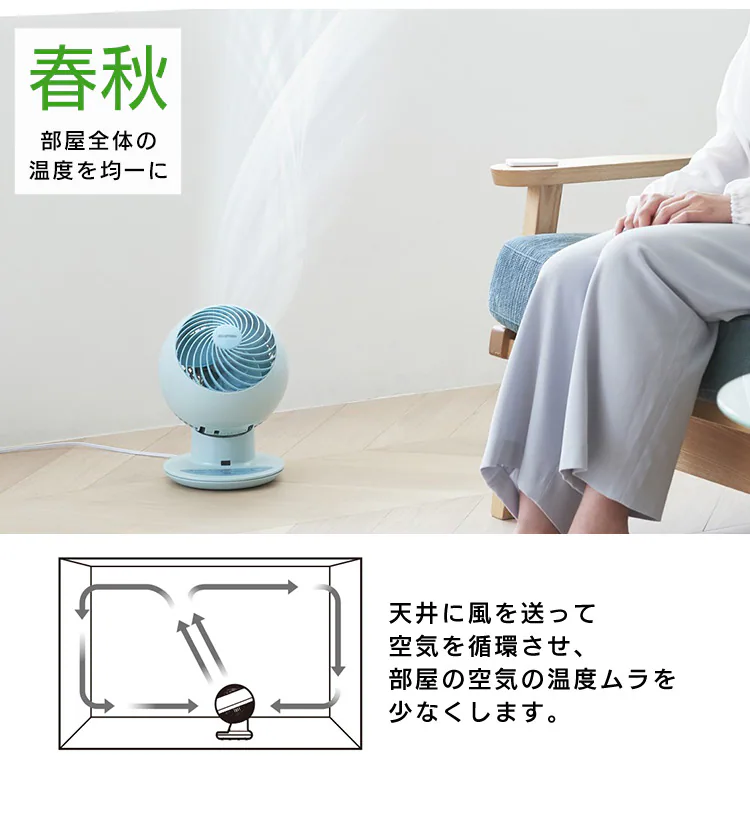 サーキュレーターアイ 18畳 上下左右首振り PCF-SC15TP 全3色22