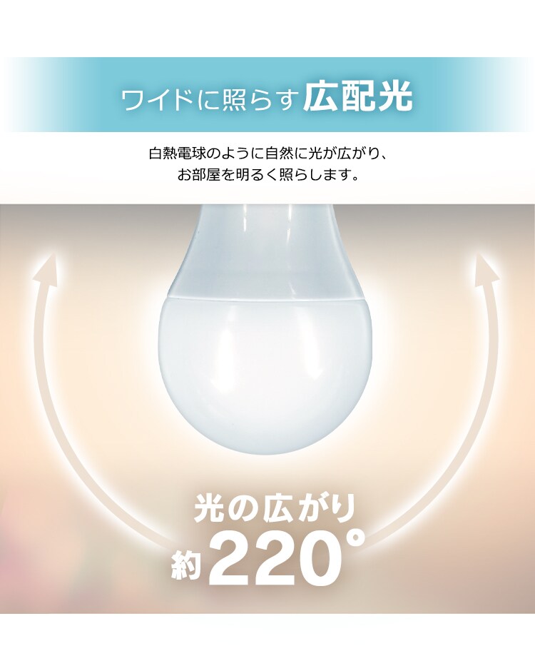 LED電球 E26 広配光 60形相当 RGBW調色 AIスピーカー LDA10F-G/D-86AITG+Google Nest Mini14