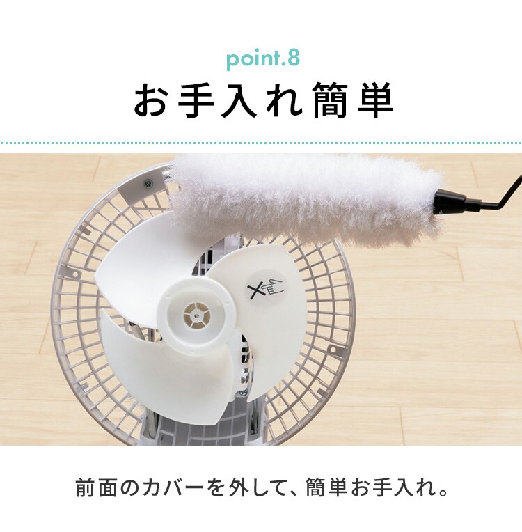 サーキュレーター 8畳 I型 上下左右首振り PCF-CT152-W30
