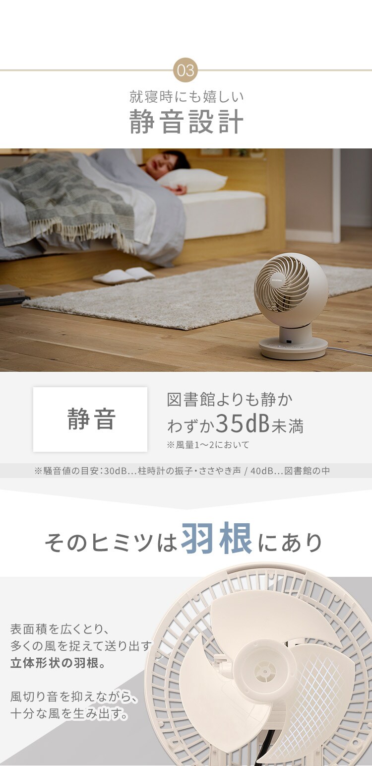 サーキュレーターアイ 18畳 上下左右首振り PCF-SC15T-EC アイボリー7