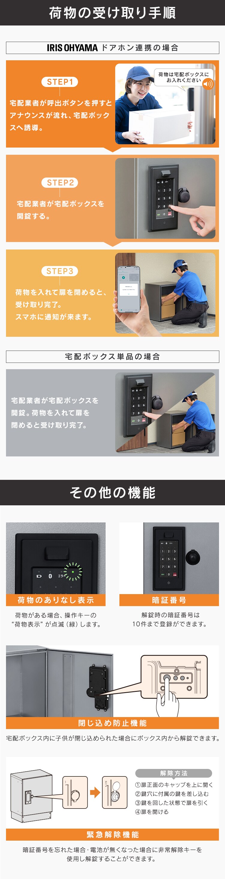 宅配ボックス THB07-4956CRD-S ダークシルバー3