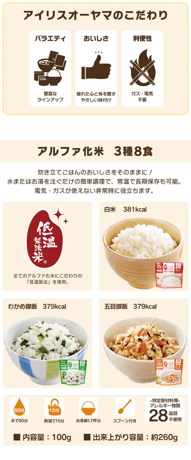 非常食セット 防災食 アルファ米 3種8食 おかゆ 6食 保存食 非常用食品