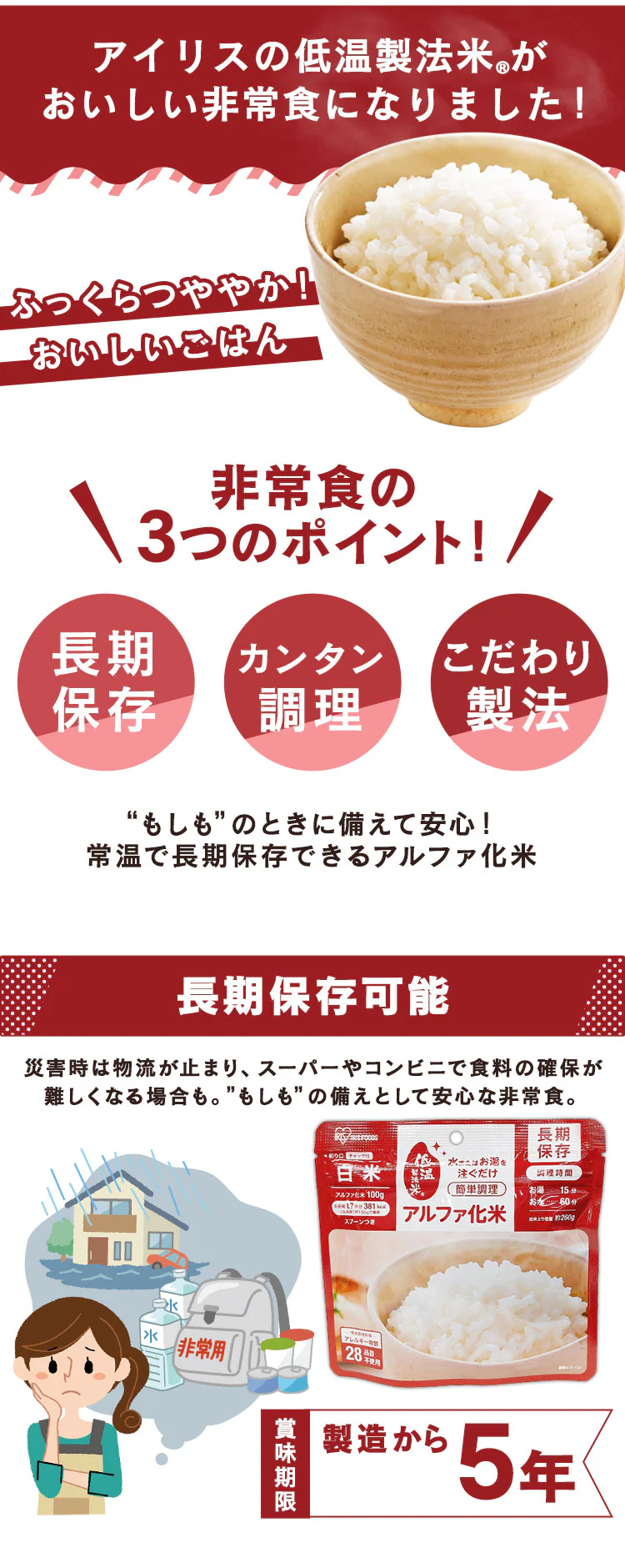 &alpha;化米3日分セット1