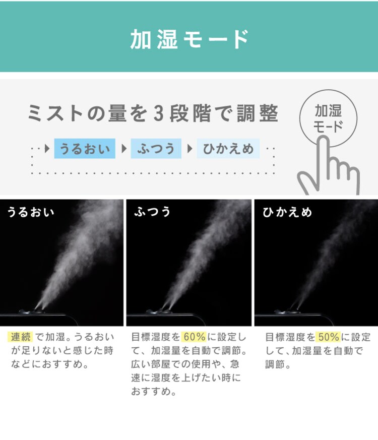 加湿器 ハイブリッド式 350ml HDK-35-TM9