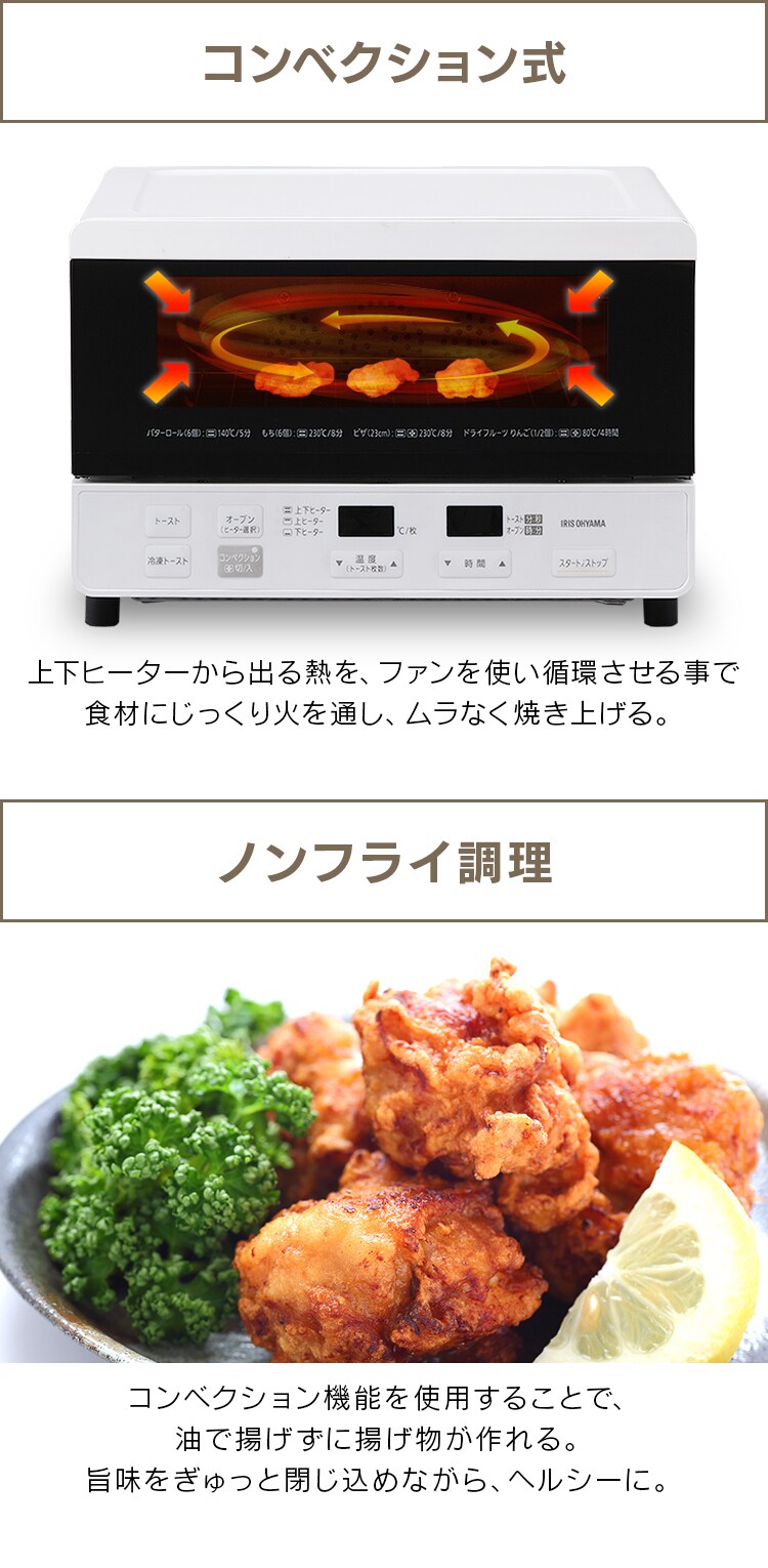 コンベクション式 ノンフライ調理