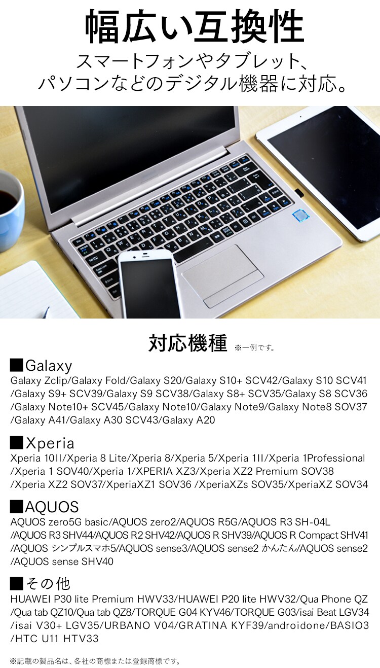 【メール便】USB-Cケーブル 2m ICAC-A20 全2色2