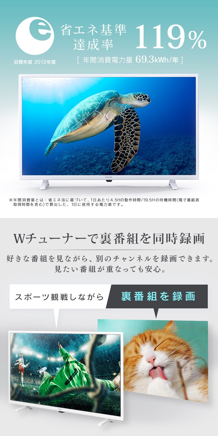 【訳あり】液晶テレビ 32インチ LT-32C320W ホワイト4