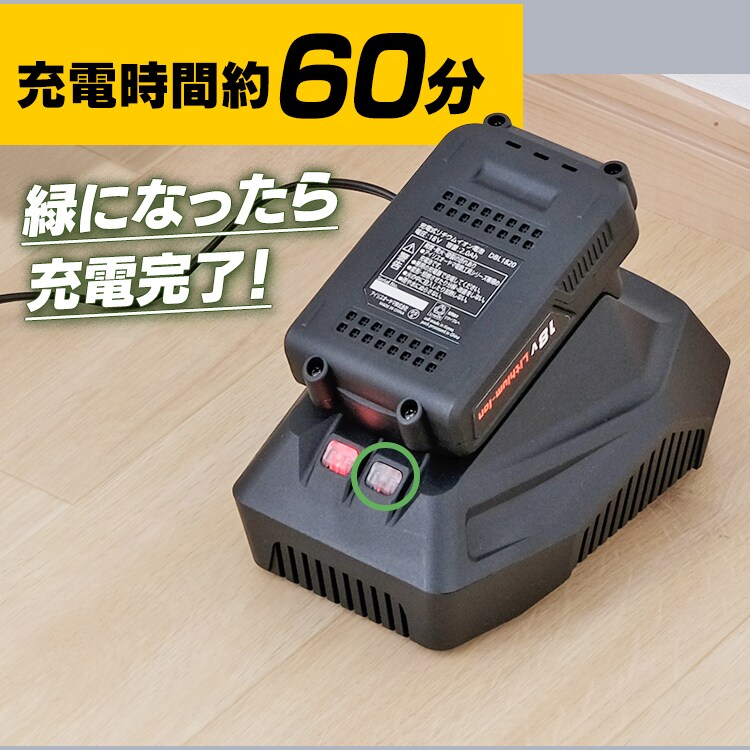 充電器 18V バッテリー用 DBLC18 G518120 │アイリスオーヤマ公式通販