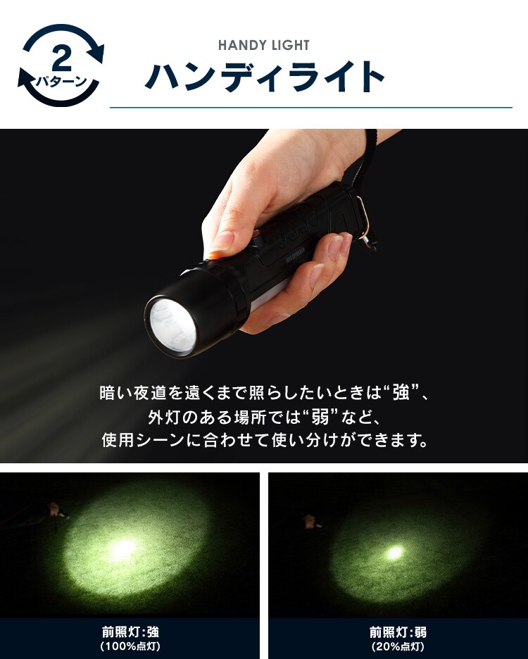 LEDハンディライト LKD-350L グレー4