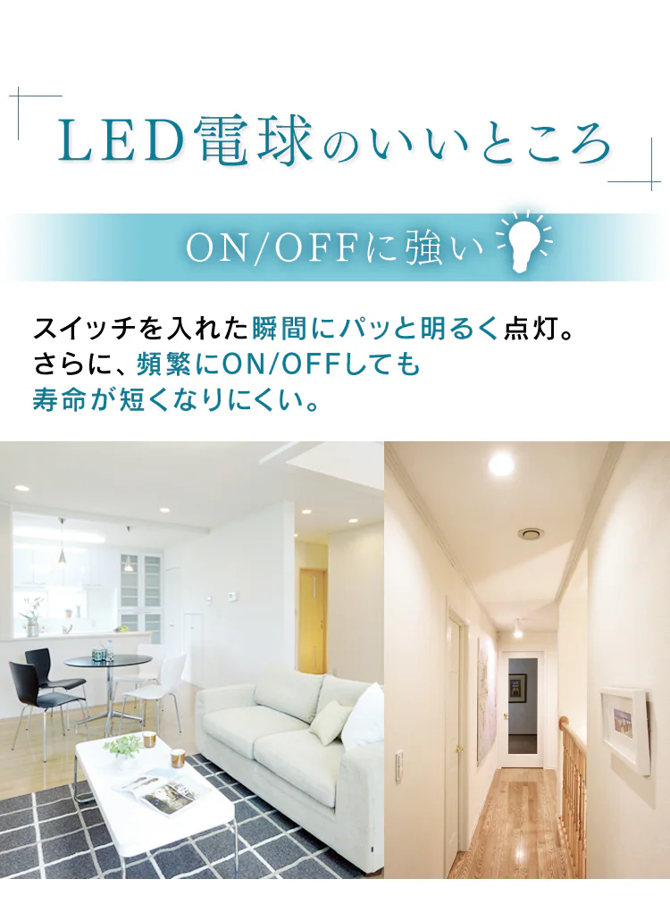 LED電球 E26口金 広配光タイプ 100W形相当 密閉形器具対応 (昼白色・電球色・昼光色)12