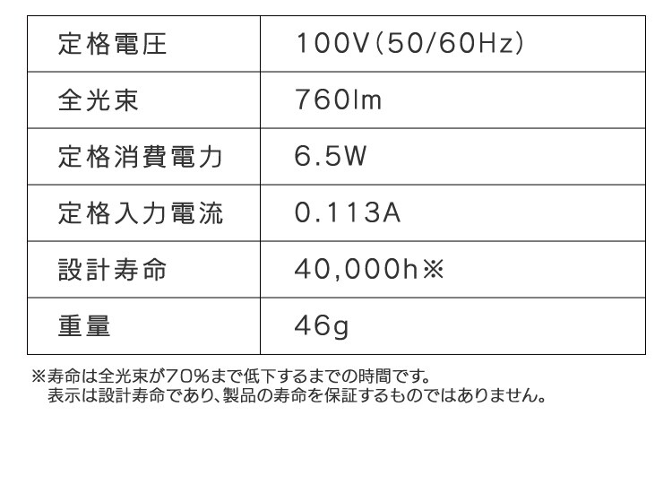 LED電球 E17口金 広配光タイプ 60W形相当 電球色 密閉形器具対応 LDA7L-G-E17-6T615
