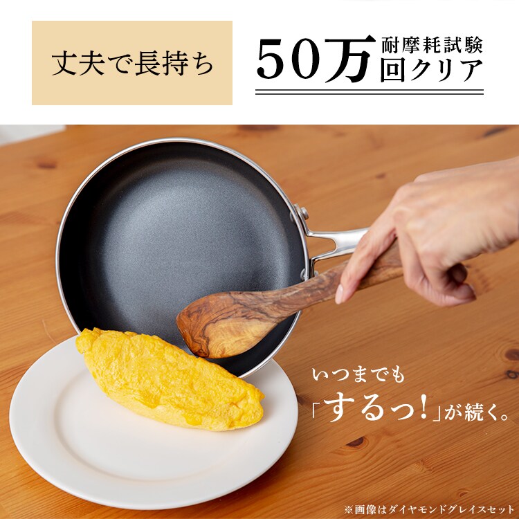 ダイヤモンドグレイス 片手鍋 18cm DG-P18【全2色】10