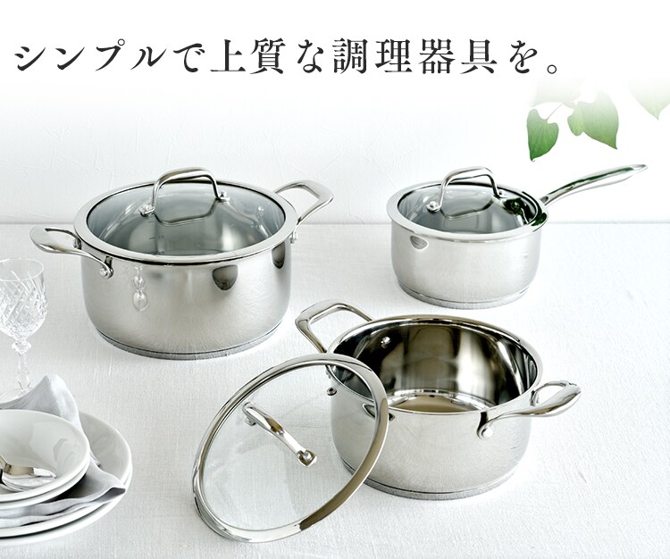 鍋 片手鍋 18cm IH/ガス ステンレス SP-P18 　9