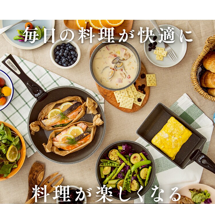 【IH対応】KITCHEN CHEF ダイヤモンドコートパン 12点セット H-IS-SE12　2