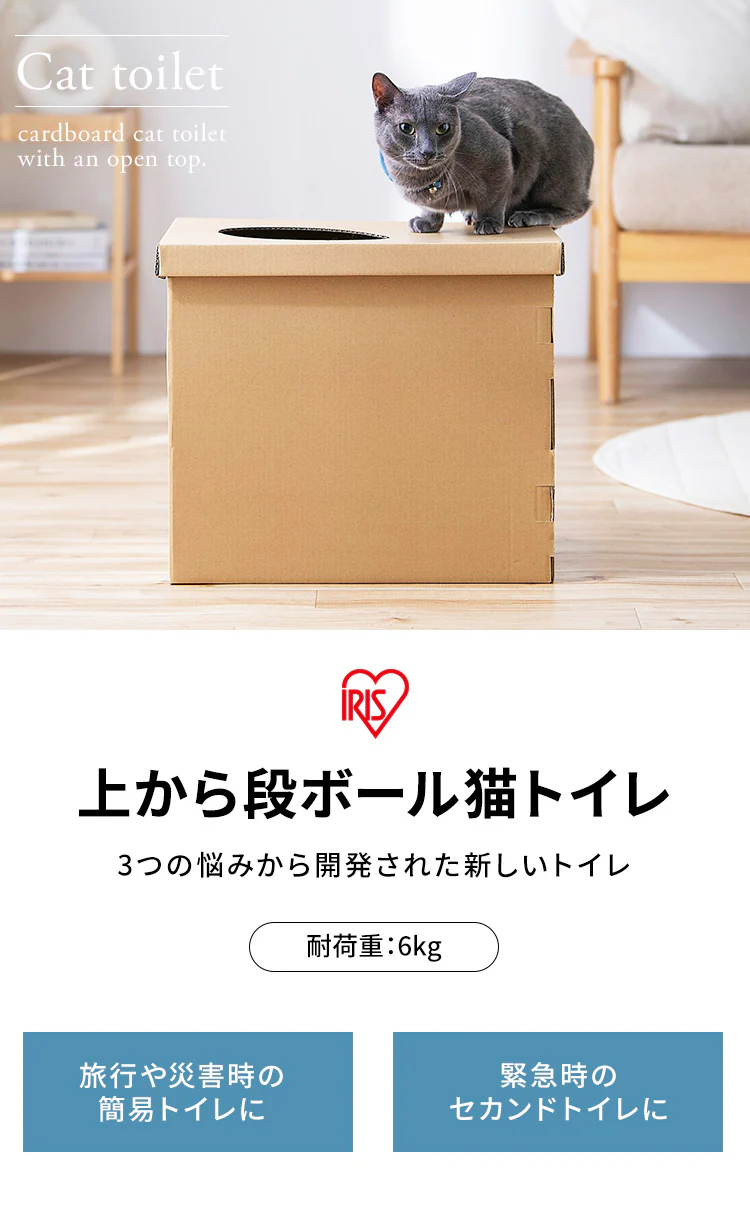 ＜在庫限りイチオシ価格！＞上から猫トイレ 段ボール0