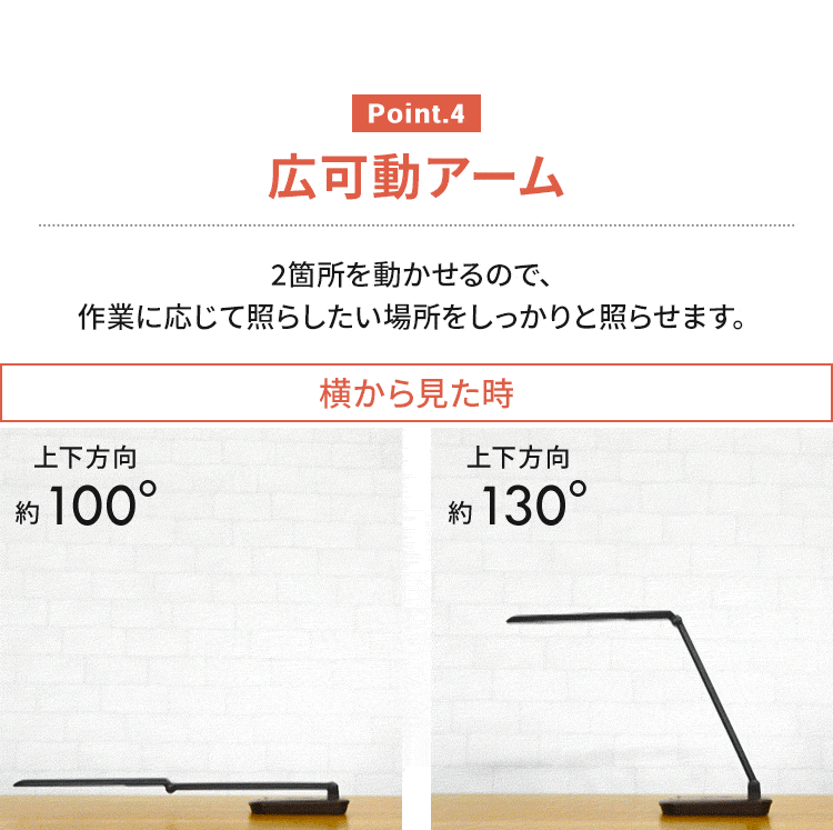 広可動アーム