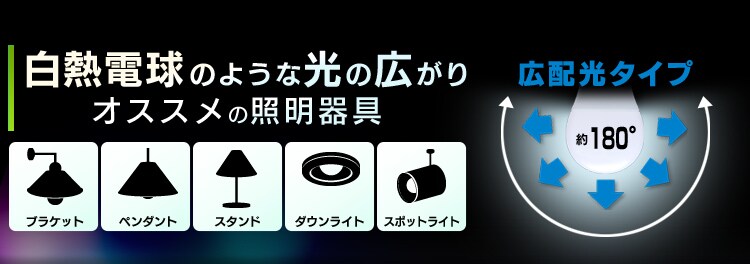 LED電球 E17口金 広配光タイプ 60W形相当 昼白色 調光器対応 密閉形器具対応 LDA8N-G-E17/D-6V31